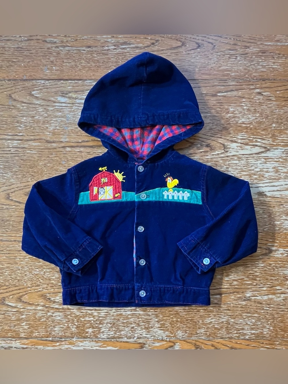 Vintage 80s Oshkosh Lightweight Corduroy Button Up Jacket Size 24 Month
